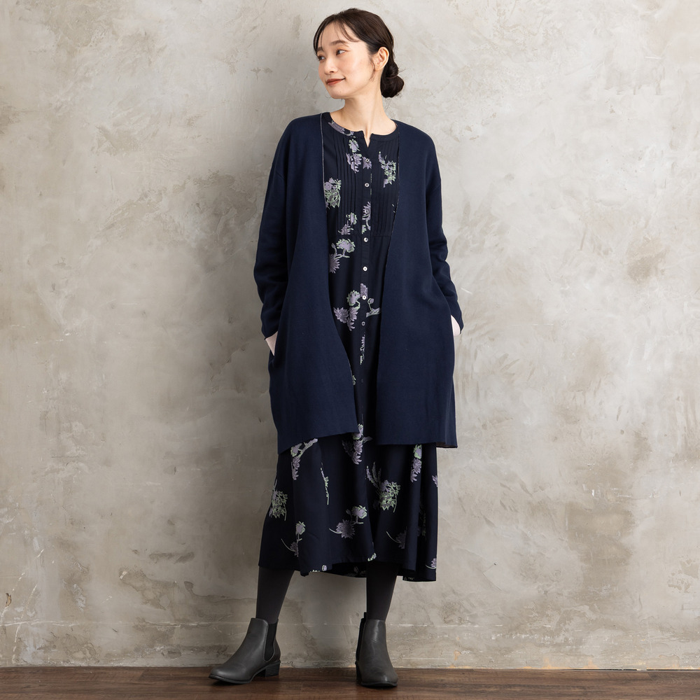 21号(6L~) FONTLAB Wフェイス配色コーディガン10