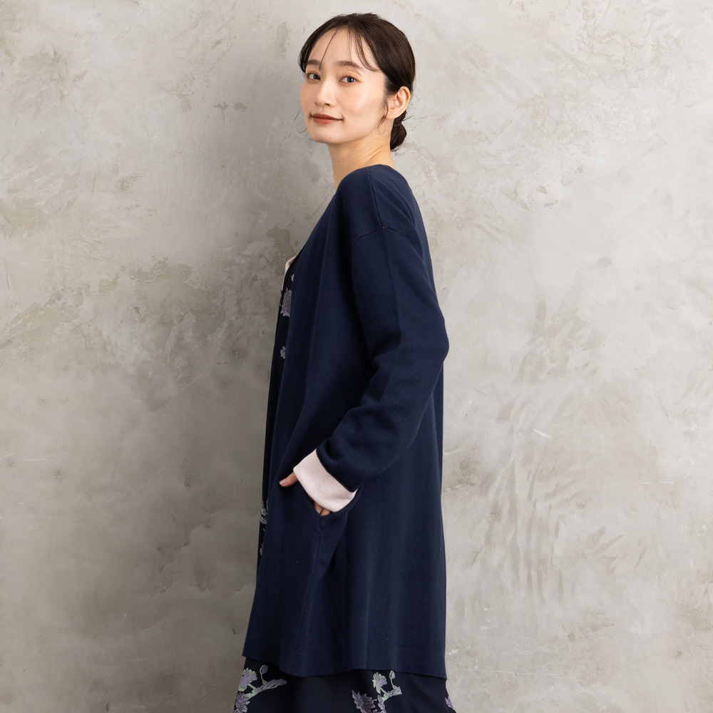 21号(6L~) FONTLAB Wフェイス配色コーディガン12