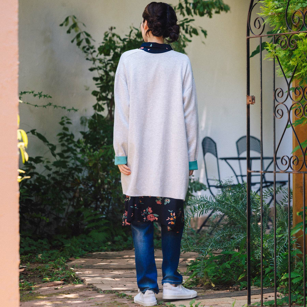 21号(6L~) FONTLAB Wフェイス配色コーディガン5