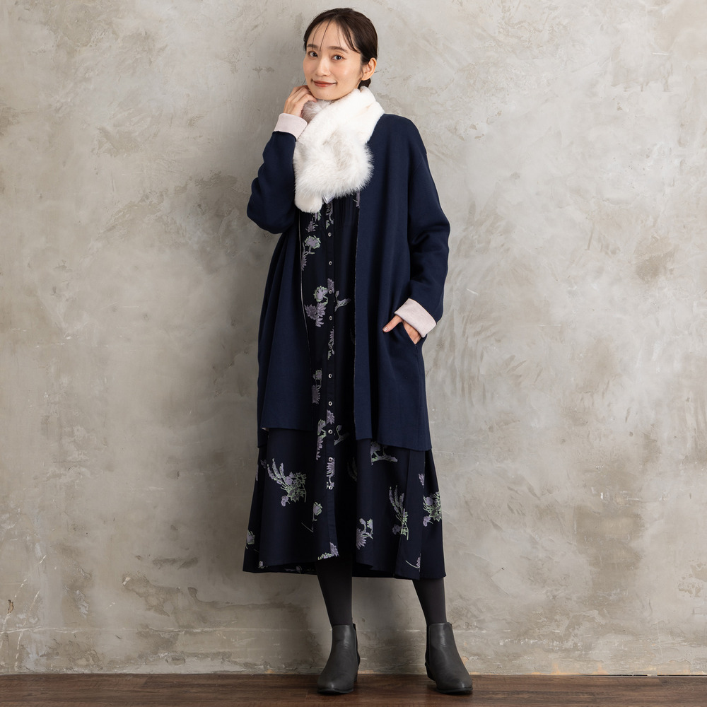 21号(6L~) FONTLAB Wフェイス配色コーディガン9