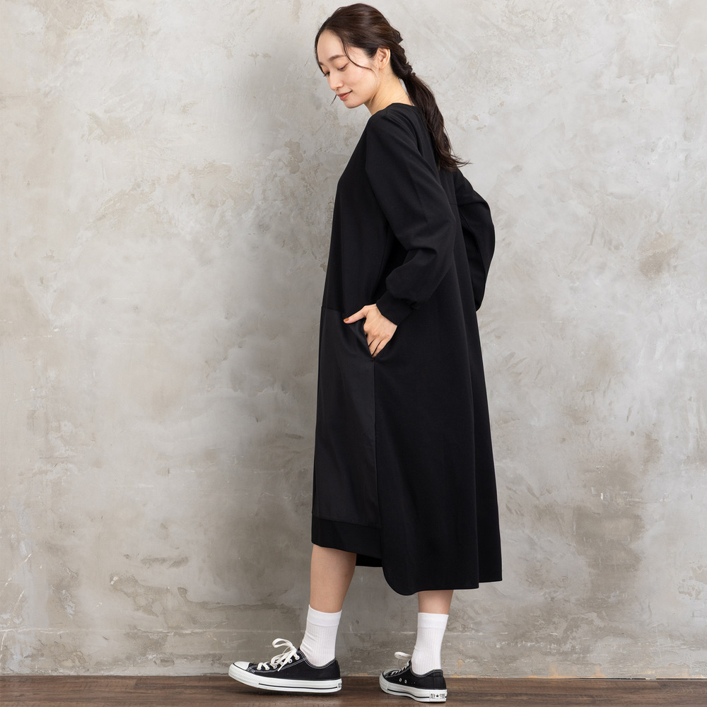 21号(6L~) FONTLAB 異素材コンビアシメワンピース14