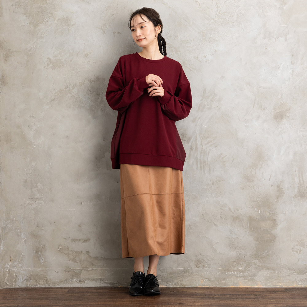 21号(6L~) FONTLAB 異素材コンビプルオーバー6