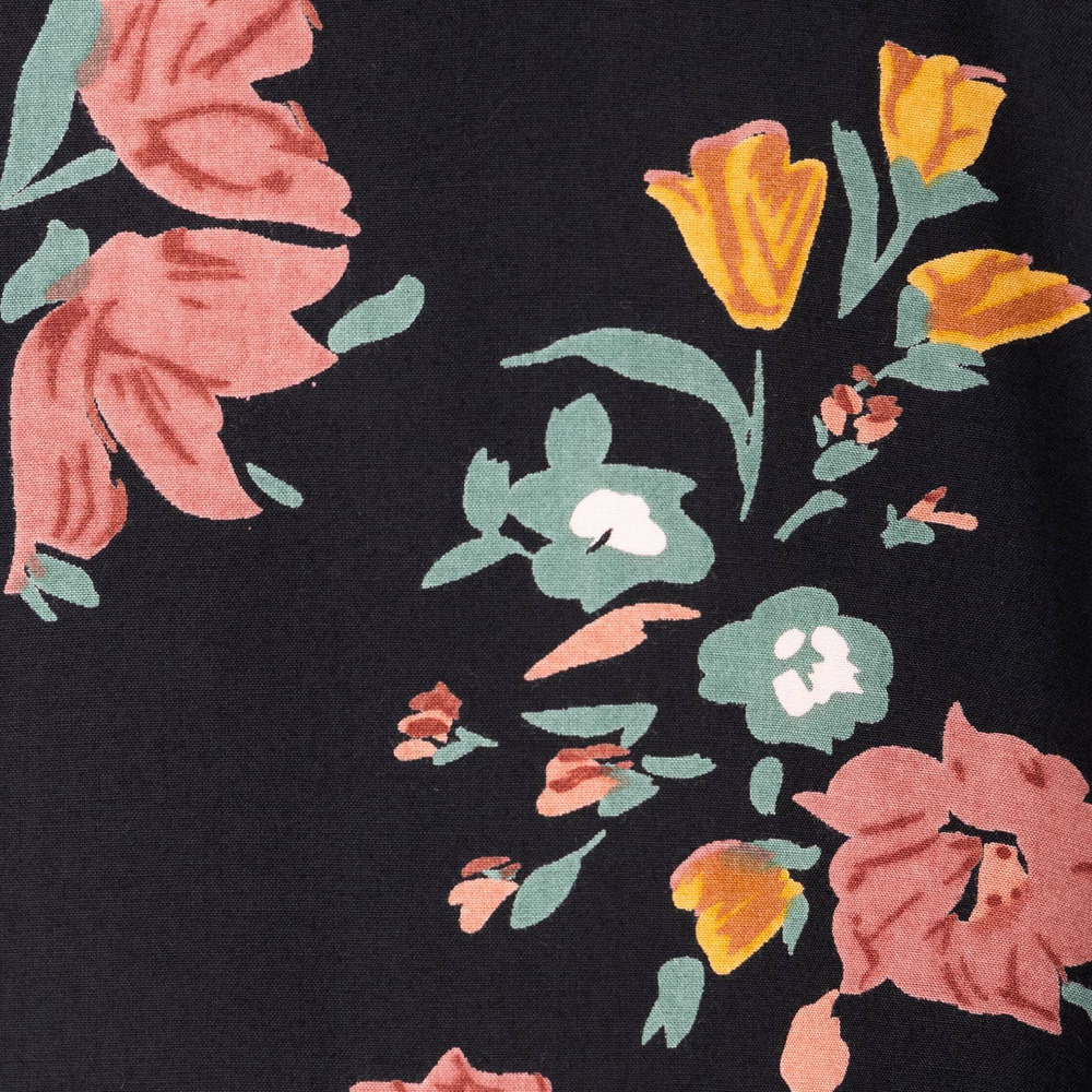 21号(6L~) INDESIGN フラワーブーケプリントシャツチュニック14