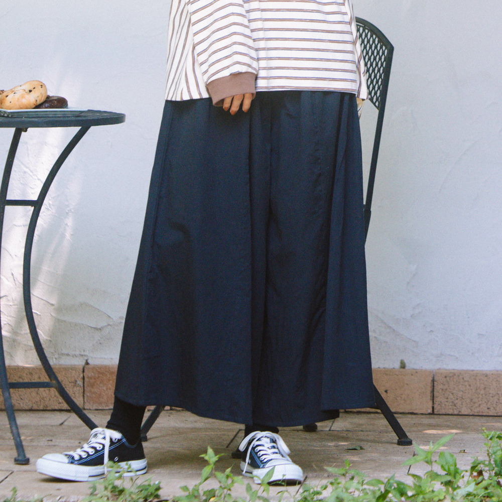 21号(6L～) INDESIGN コットンツイルワイドパンツ