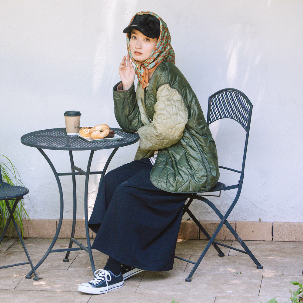 21号(6L~) INDESIGN コットンツイルワイドパンツ2