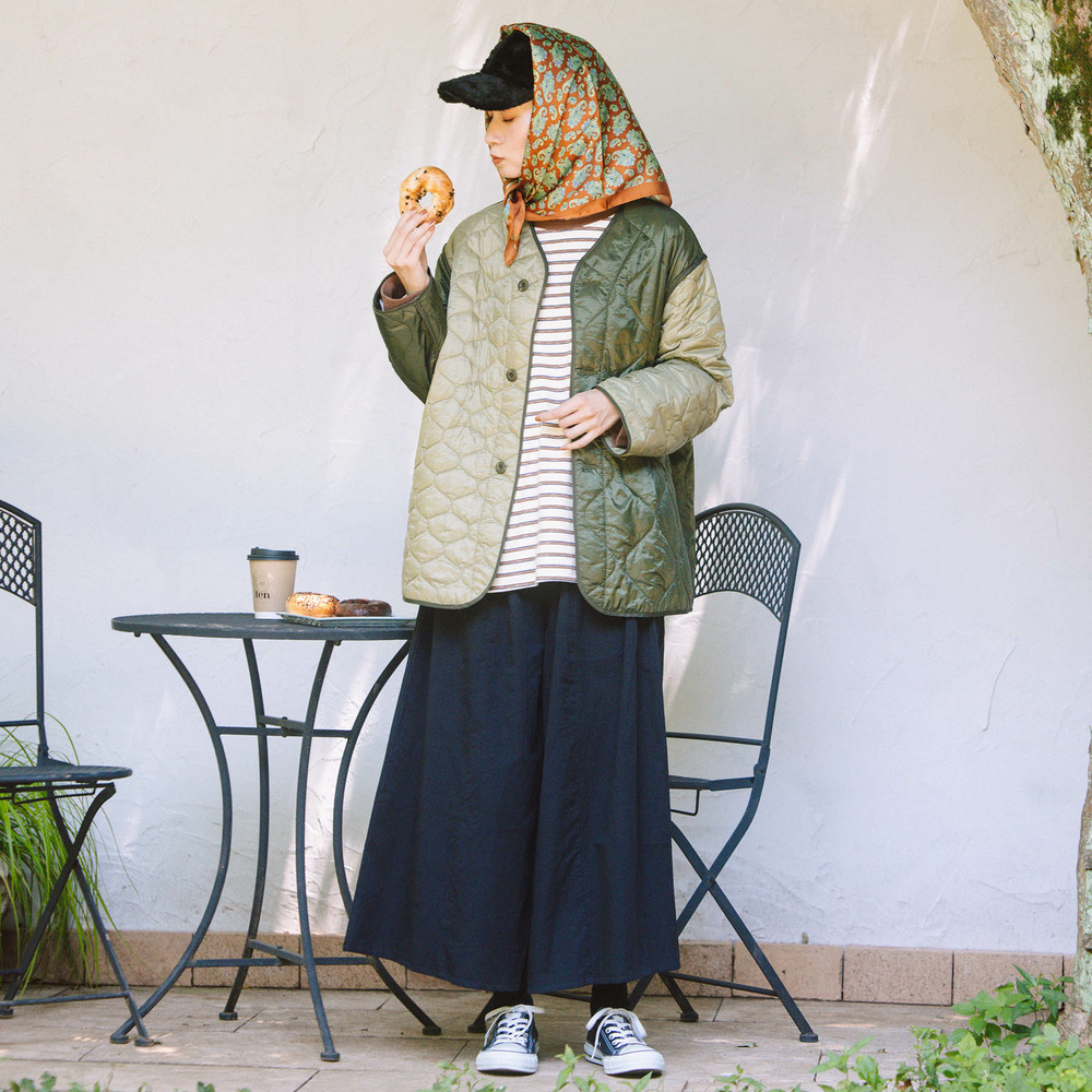 21号(6L~) INDESIGN コットンツイルワイドパンツ3