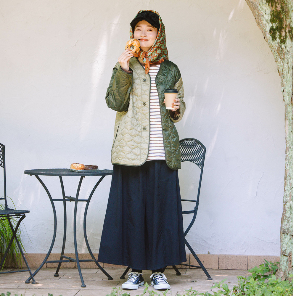 21号(6L~) INDESIGN コットンツイルワイドパンツ4