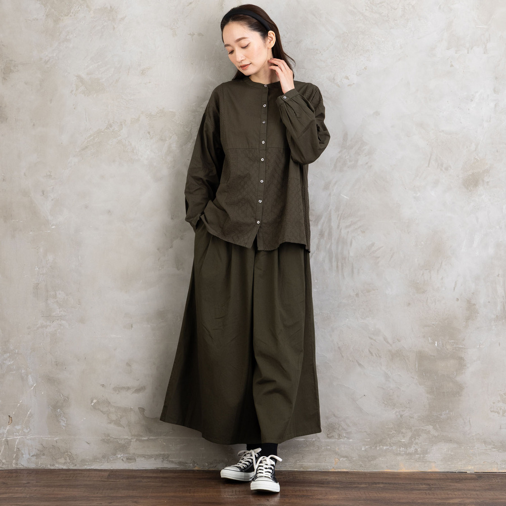 21号(6L~) INDESIGN コットンツイルワイドパンツ9