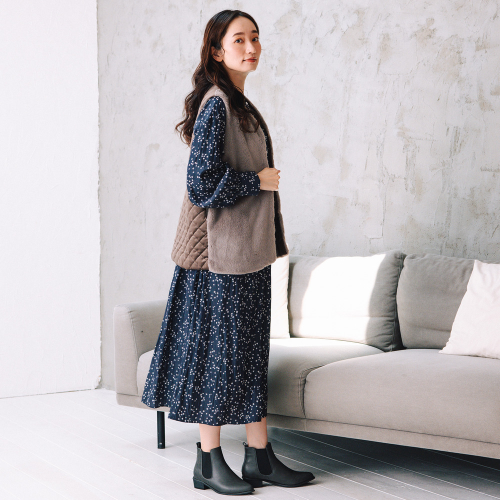 21号(6L~) FONTLAB カットベロア×エコファーコンビジレ12