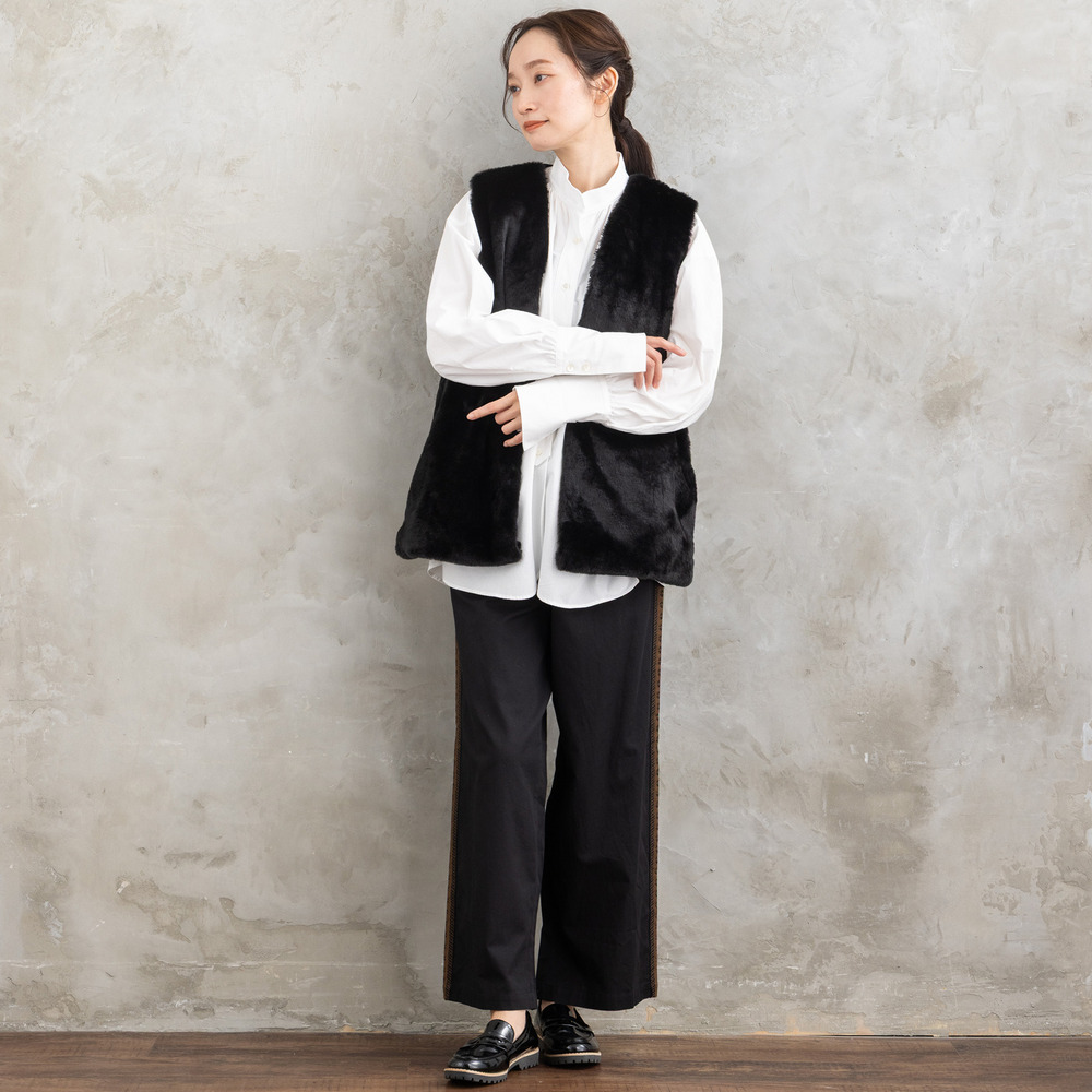 21号(6L~) FONTLAB カットベロア×エコファーコンビジレ16