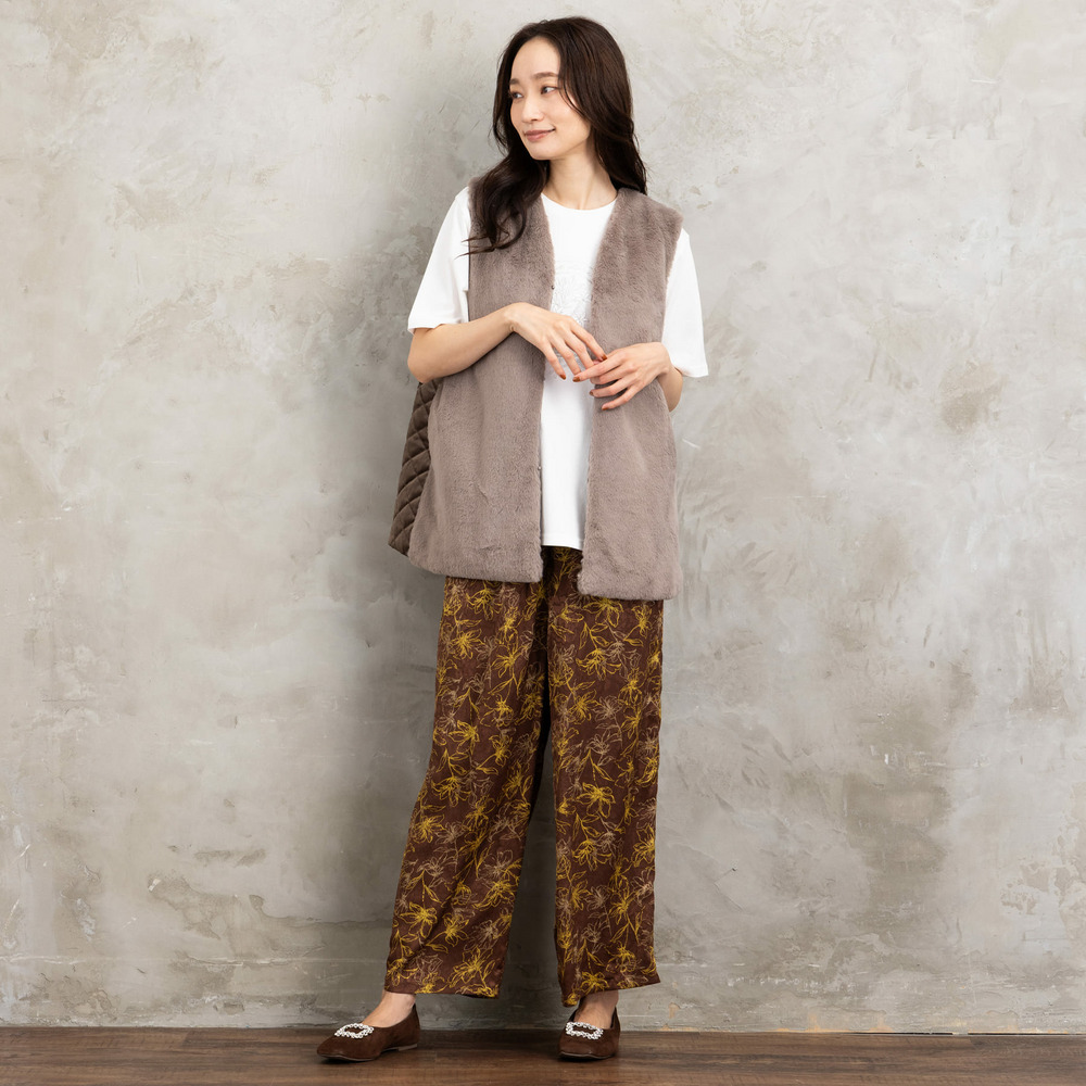 21号(6L~) FONTLAB カットベロア×エコファーコンビジレ2