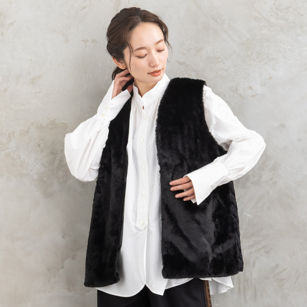 21号(6L~) FONTLAB カットベロア×エコファーコンビジレ1