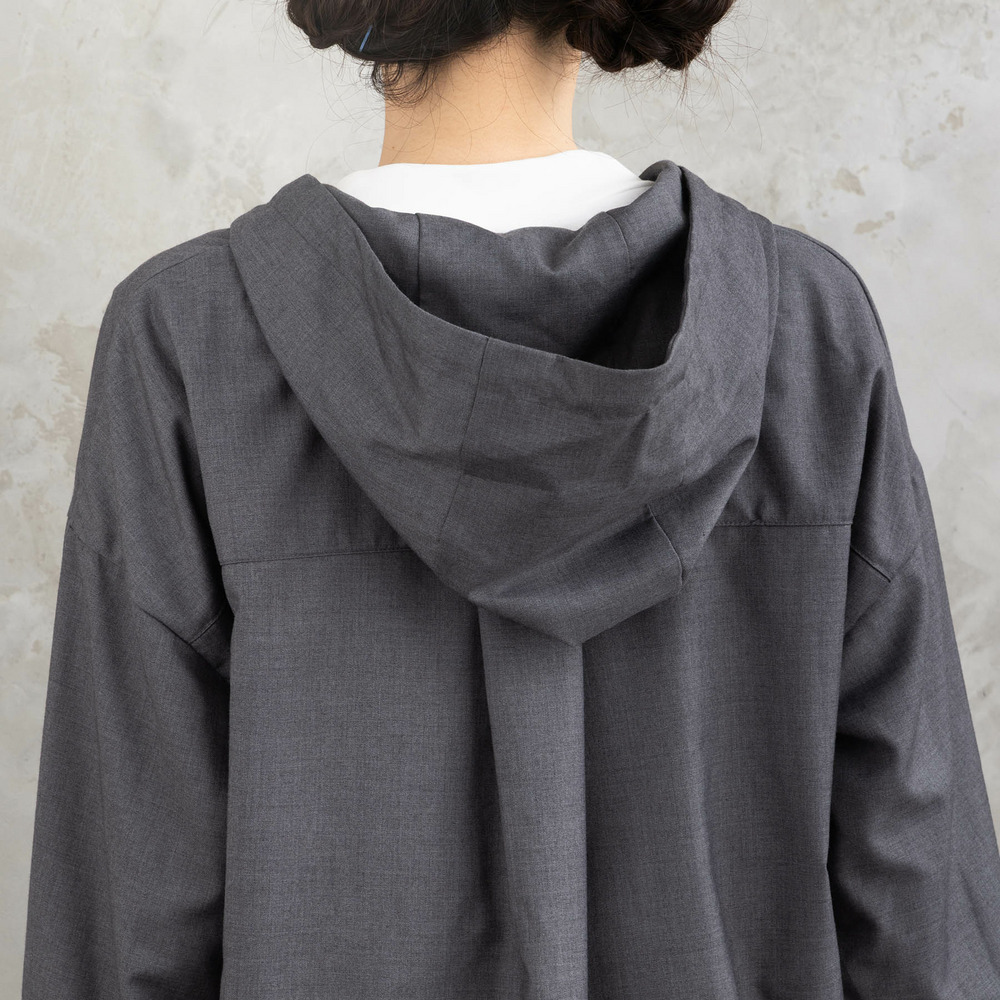 21号(6L~) FONTLAB ウールライクフーディーブルゾン15