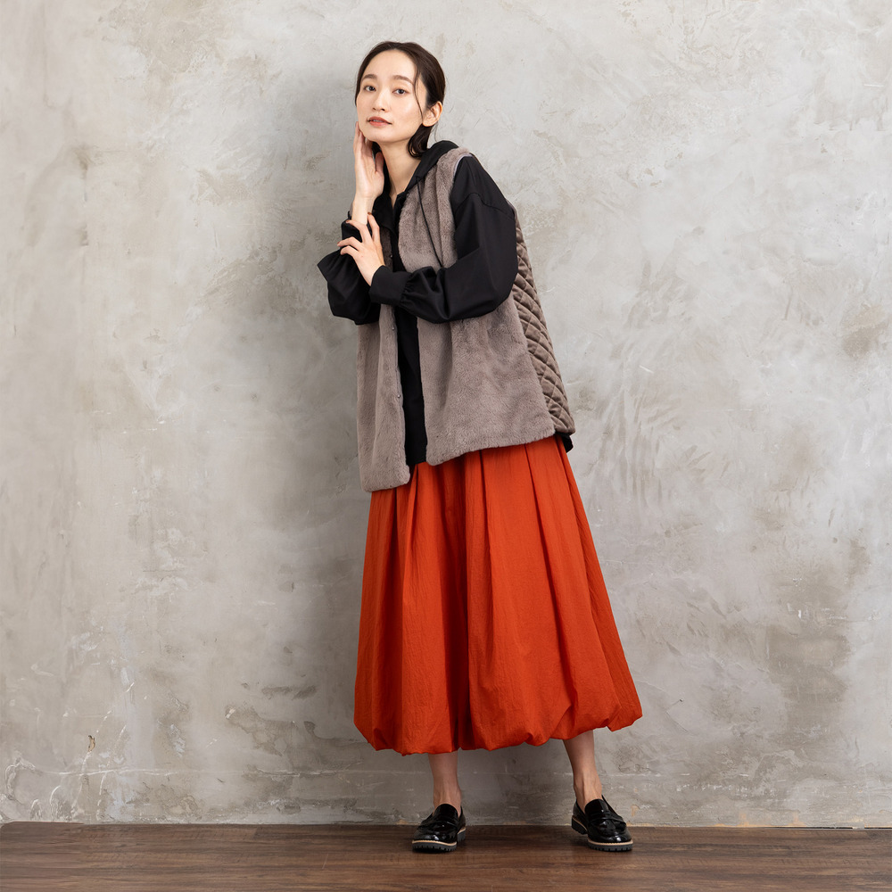 21号(6L~) FONTLAB ウールライクフーディーブルゾン5