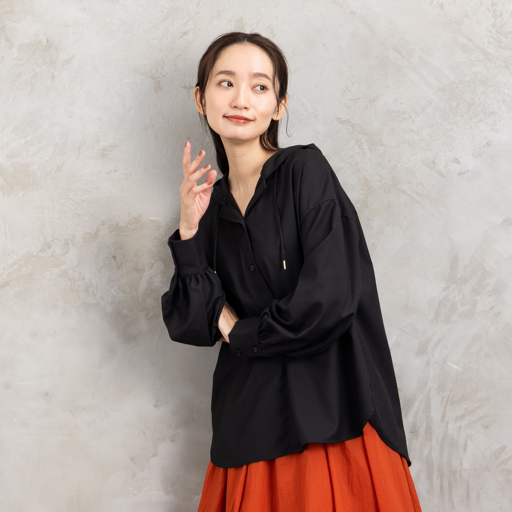 21号(6L~) FONTLAB ウールライクフーディーブルゾン1