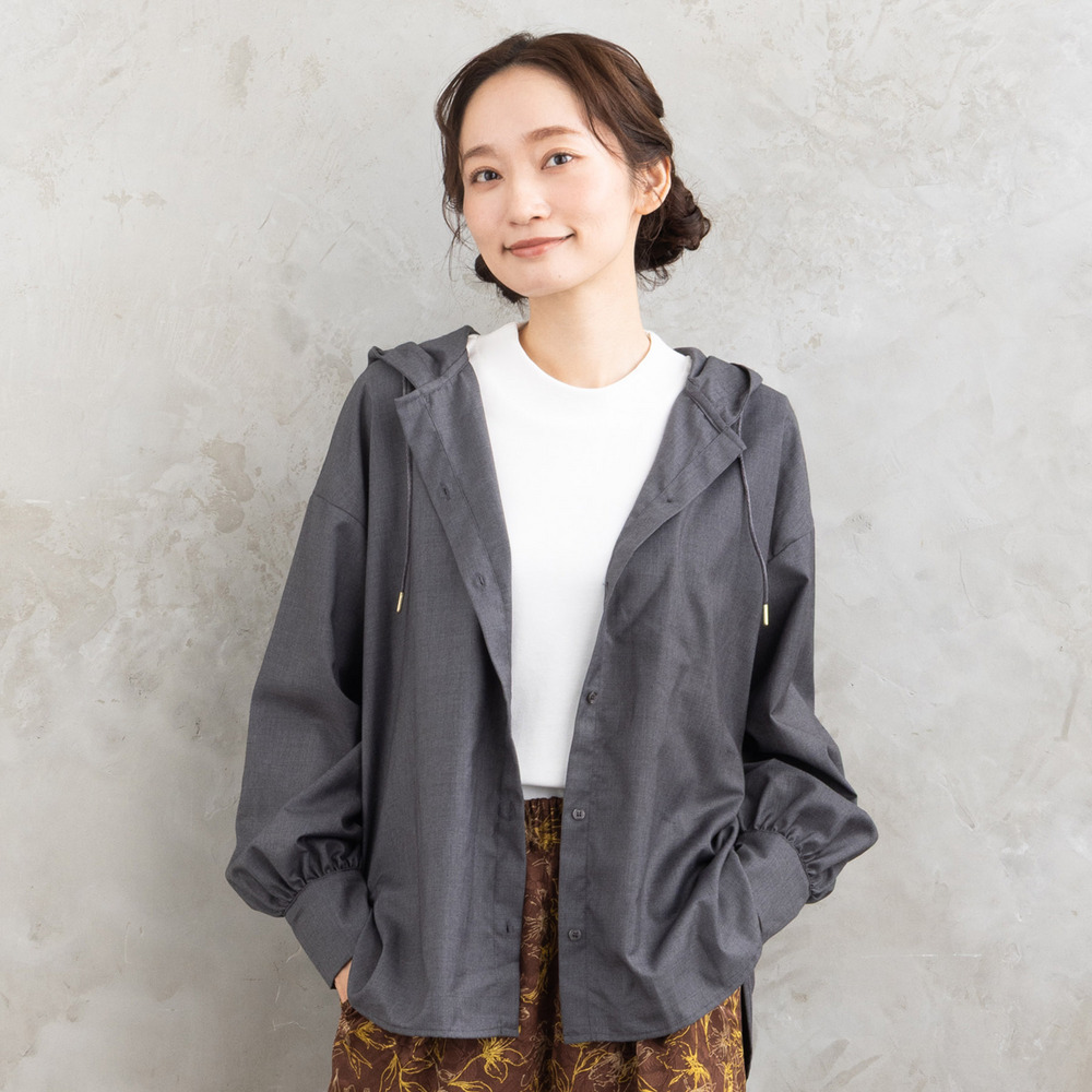 21号(6L~) FONTLAB ウールライクフーディーブルゾン1