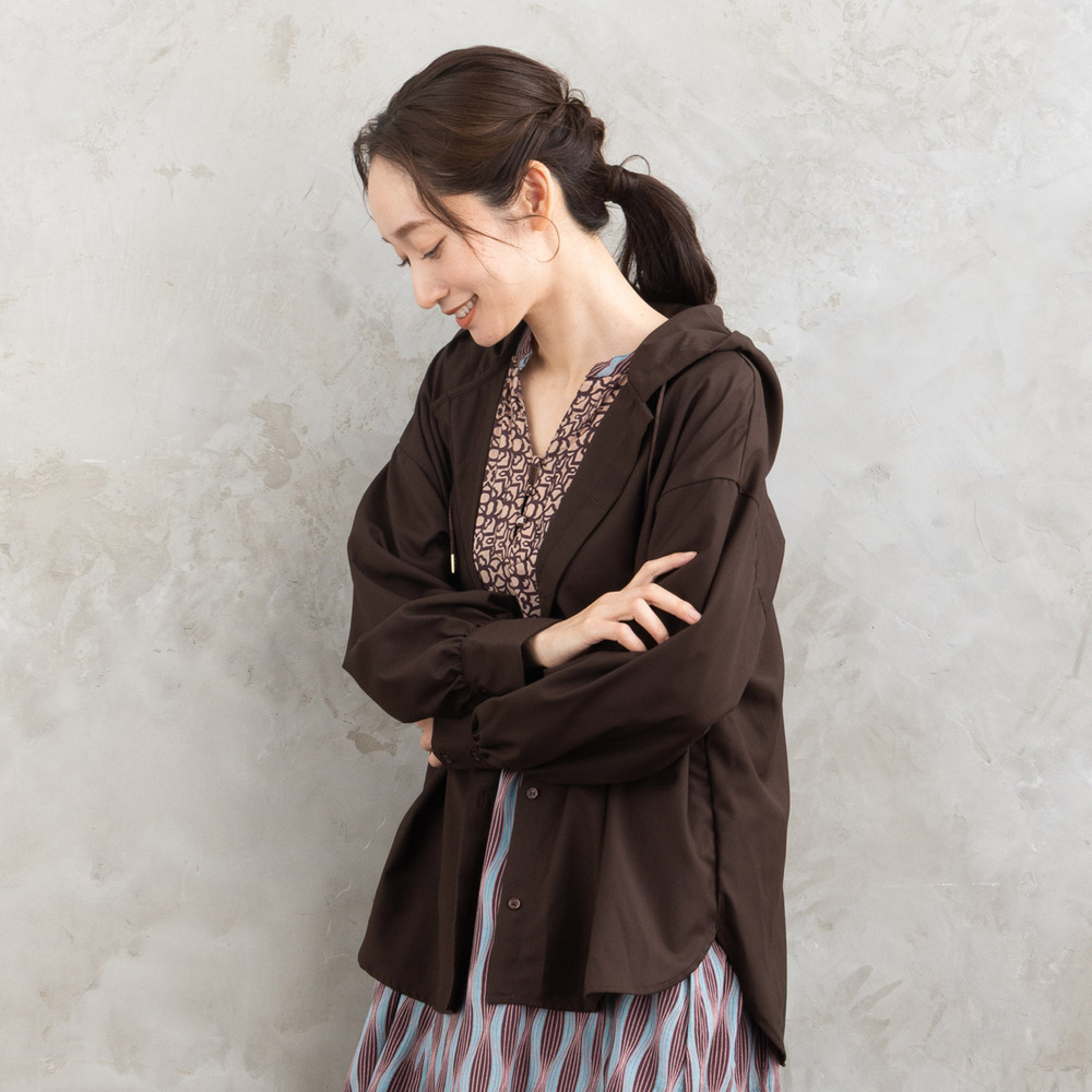 21号(6L~) FONTLAB ウールライクフーディーブルゾン1