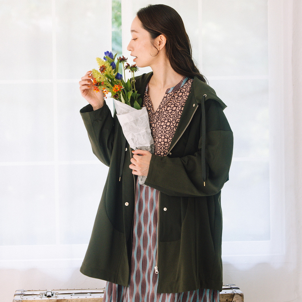 21号(6L～) FONTLAB 布帛コンビマウンテンパーカー