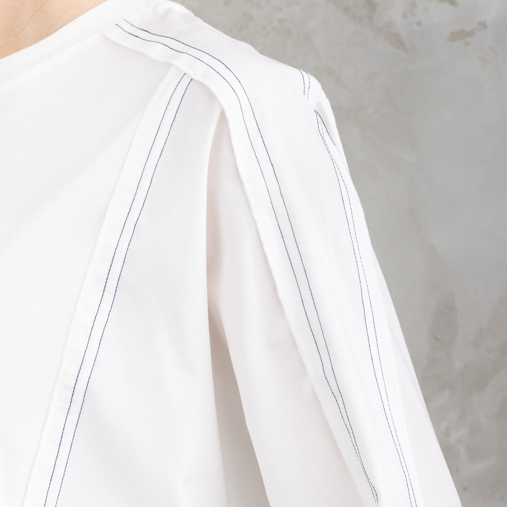 21号(6L~) FONTLAB 布帛コンビ配色ステッチカットソー14