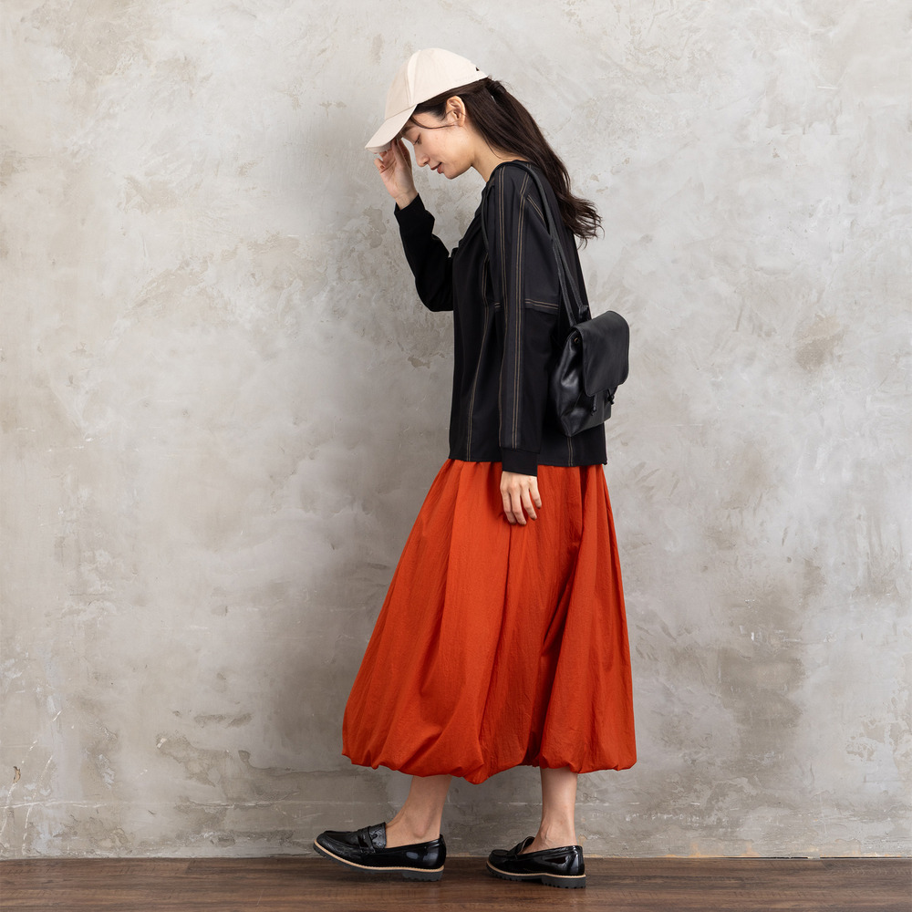 21号(6L~) FONTLAB 布帛コンビ配色ステッチカットソー4