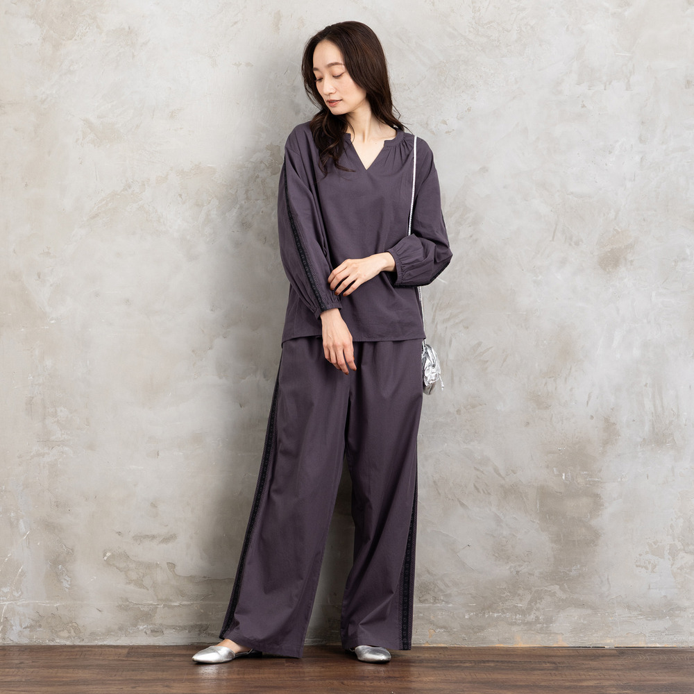 21号(6L~) INDESIGN チロリアンテープエンブロイダリーブラウス4