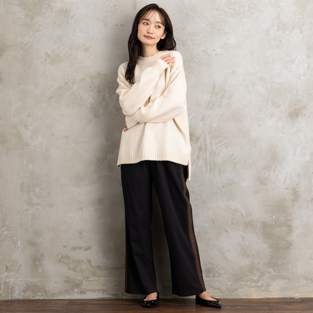 21号(6L~) INDESIGN チロリアンテープエンブロイダリーラインパンツ4