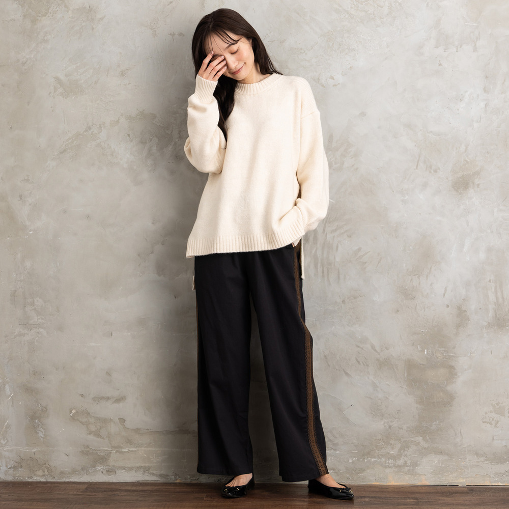 21号(6L~) INDESIGN チロリアンテープエンブロイダリーラインパンツ5