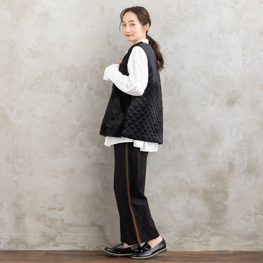 21号(6L~) INDESIGN チロリアンテープエンブロイダリーラインパンツ7