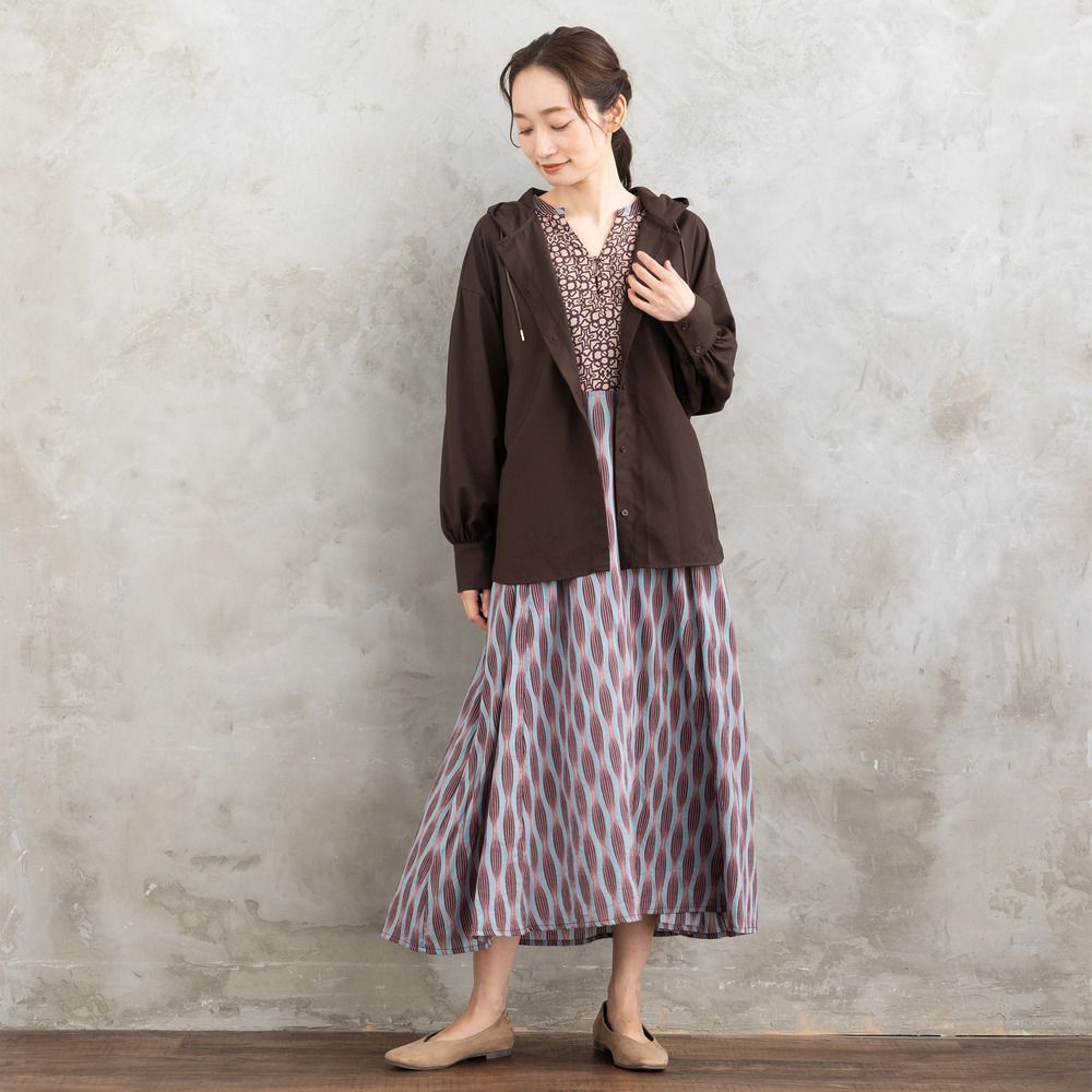 21号(6L~) INDESIGN MIXプリントスキッパーワンピース10