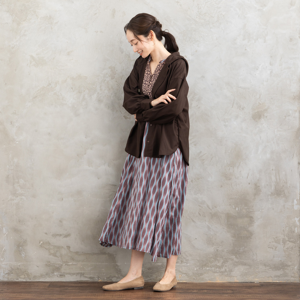 21号(6L~) INDESIGN MIXプリントスキッパーワンピース11