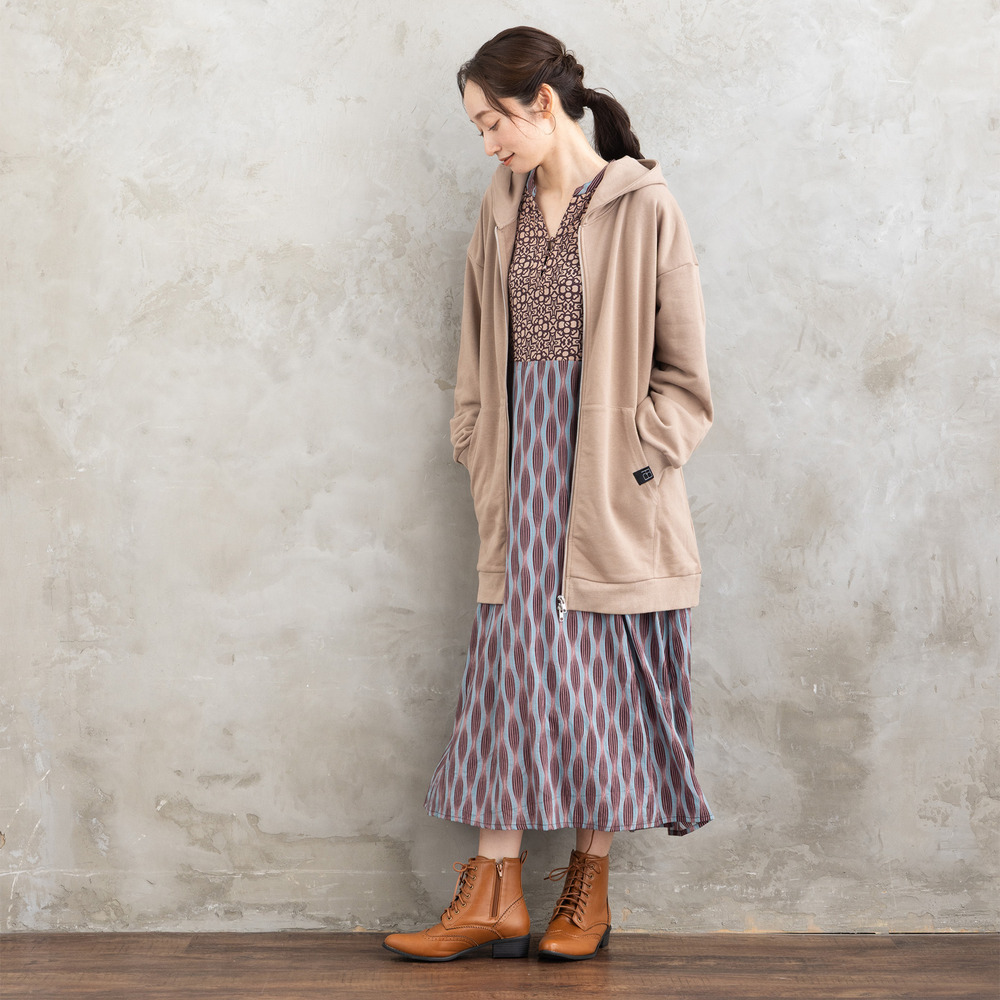 21号(6L~) INDESIGN MIXプリントスキッパーワンピース13