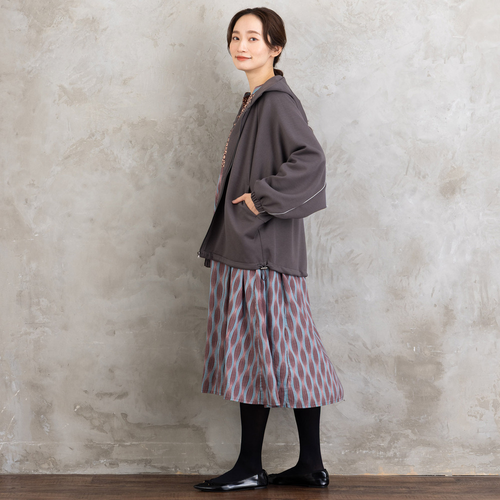 21号(6L~) INDESIGN MIXプリントスキッパーワンピース14