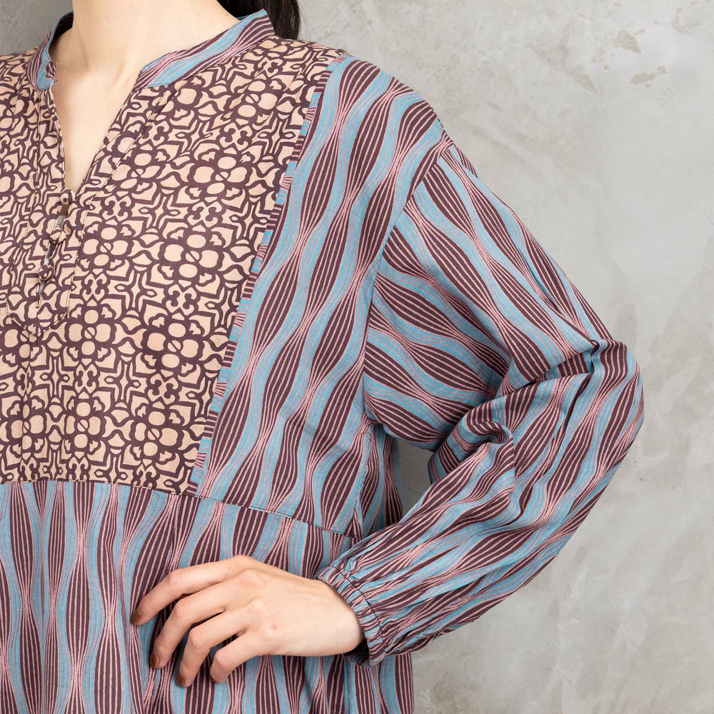 21号(6L~) INDESIGN MIXプリントスキッパーワンピース23