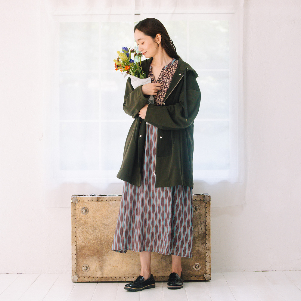 21号(6L~) INDESIGN MIXプリントスキッパーワンピース5