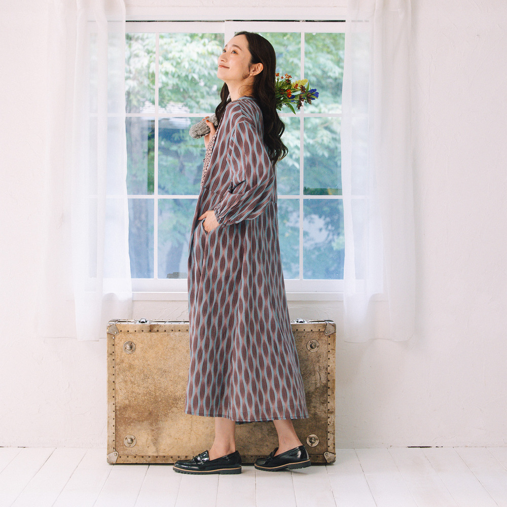 21号(6L~) INDESIGN MIXプリントスキッパーワンピース8