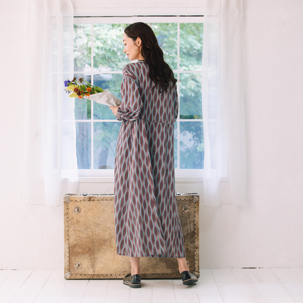 21号(6L~) INDESIGN MIXプリントスキッパーワンピース9