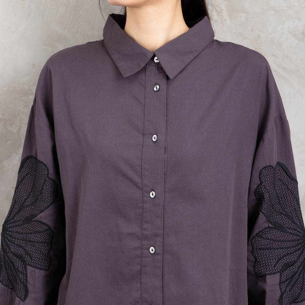 21号(6L~) INDESIGN フラワーエンブロイダリーシャツチュニック13