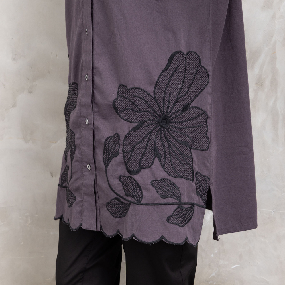 21号(6L~) INDESIGN フラワーエンブロイダリーシャツチュニック16