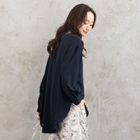 21号(6L～) FONTLAB 2WAYジョーゼットロングブラウス