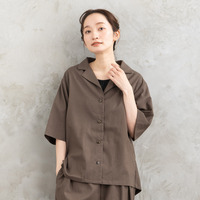 21号(6L～) FONTLAB リネンブレンドハーフスリーブジャケット