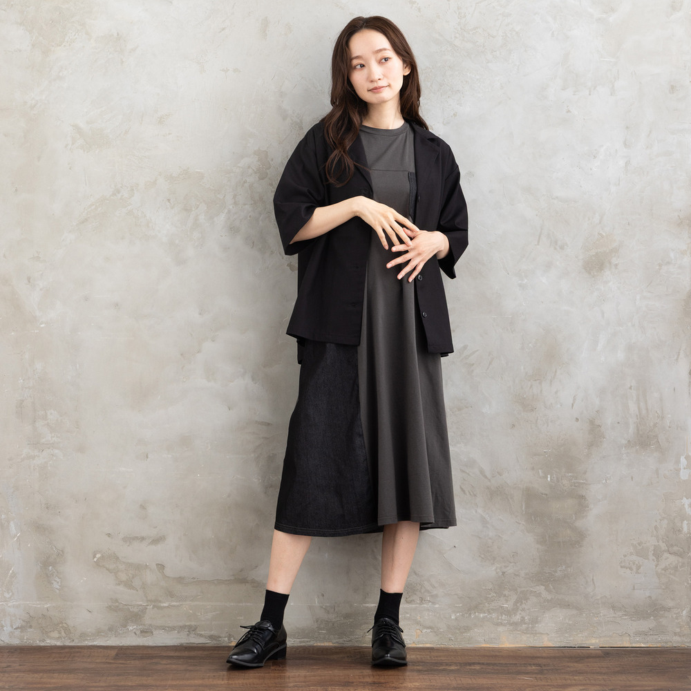 21号(6L~) FONTLAB リネンブレンドハーフスリーブジャケット10