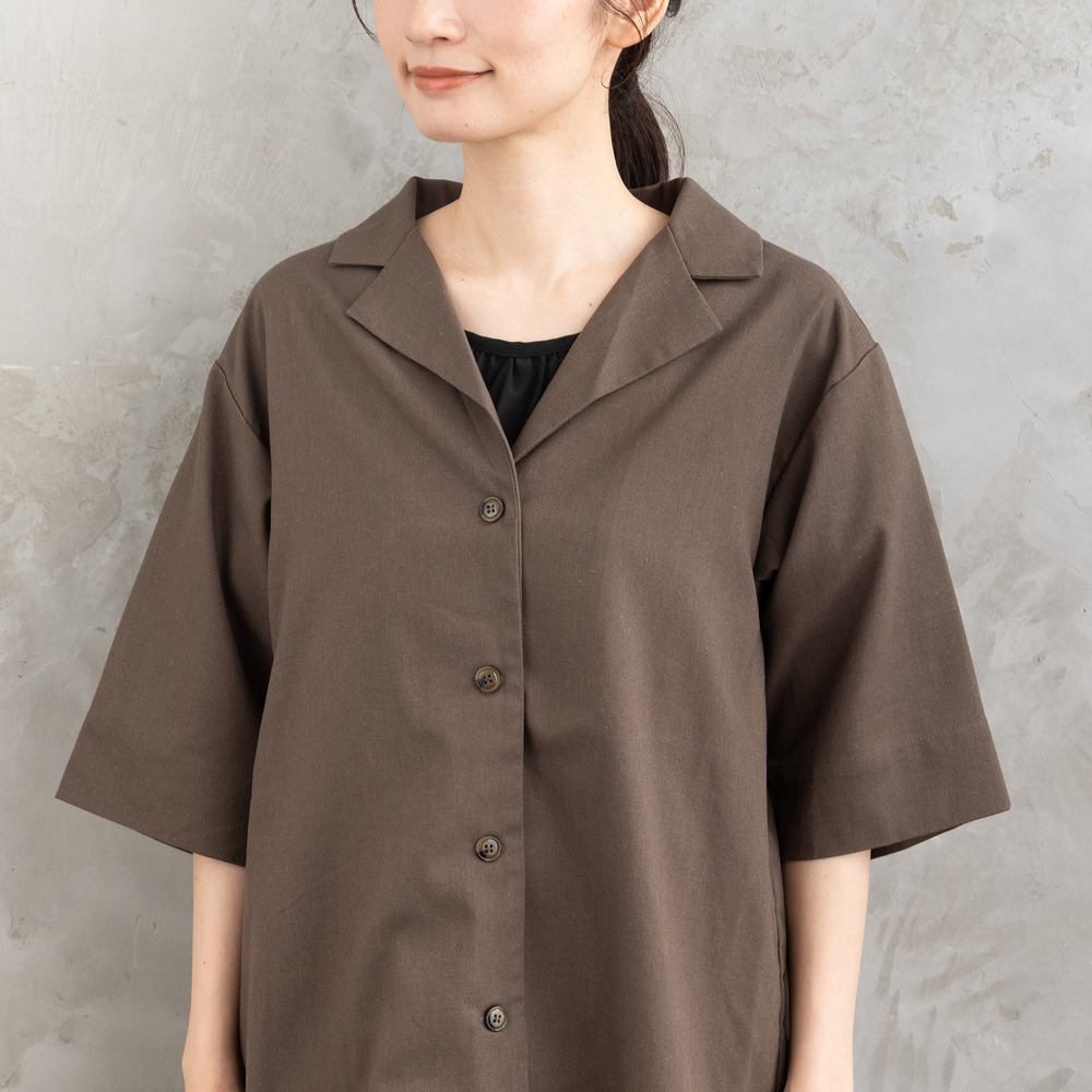 21号(6L~) FONTLAB リネンブレンドハーフスリーブジャケット16