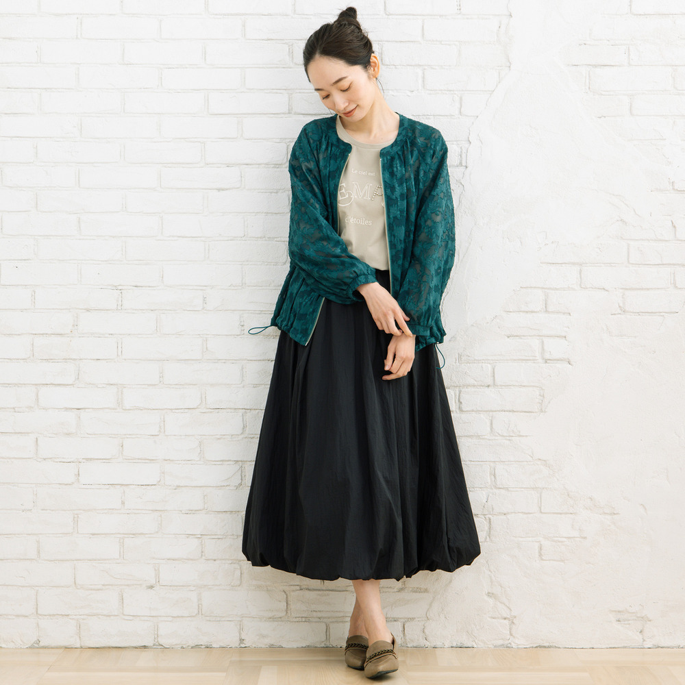 21号(6L~) FONTLAB フラワージャガードシアーブルゾン13