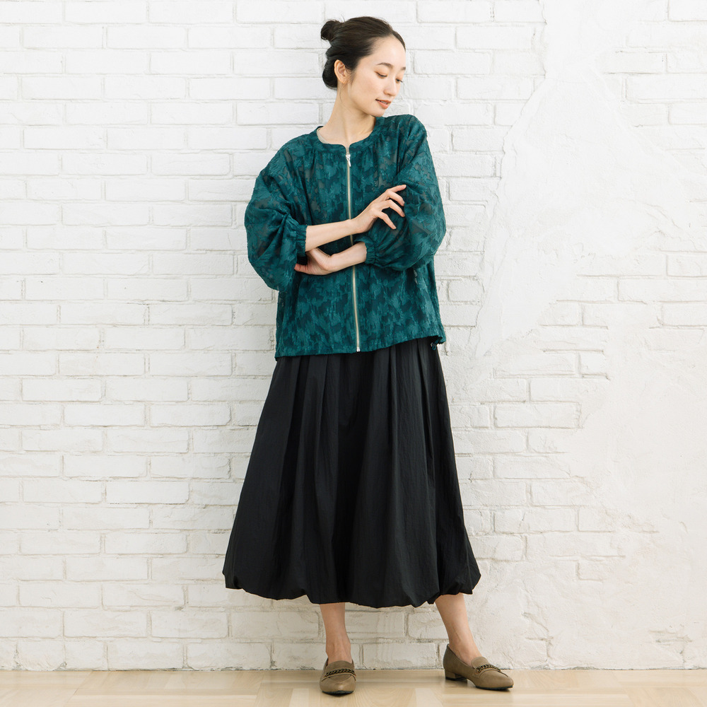 21号(6L~) FONTLAB フラワージャガードシアーブルゾン15