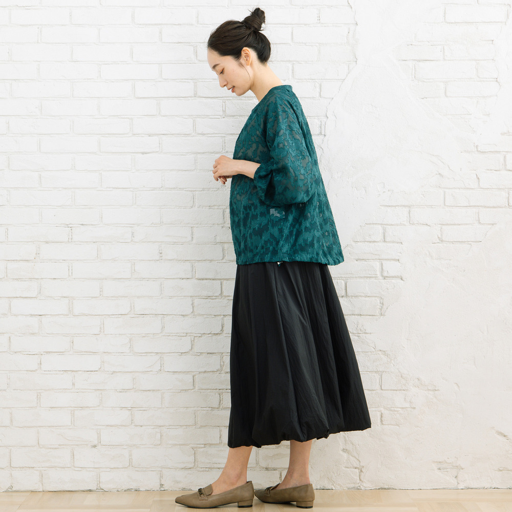 21号(6L~) FONTLAB フラワージャガードシアーブルゾン17