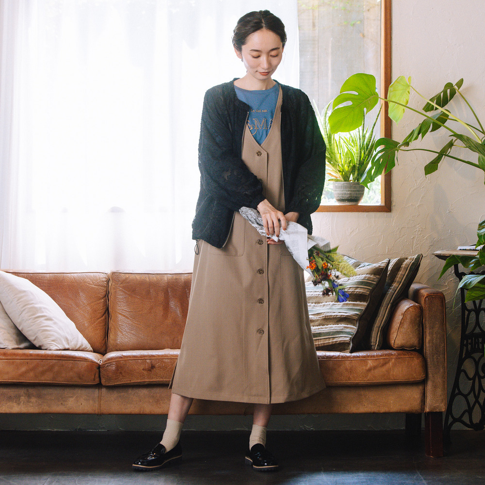 21号(6L~) FONTLAB フラワージャガードシアーブルゾン2