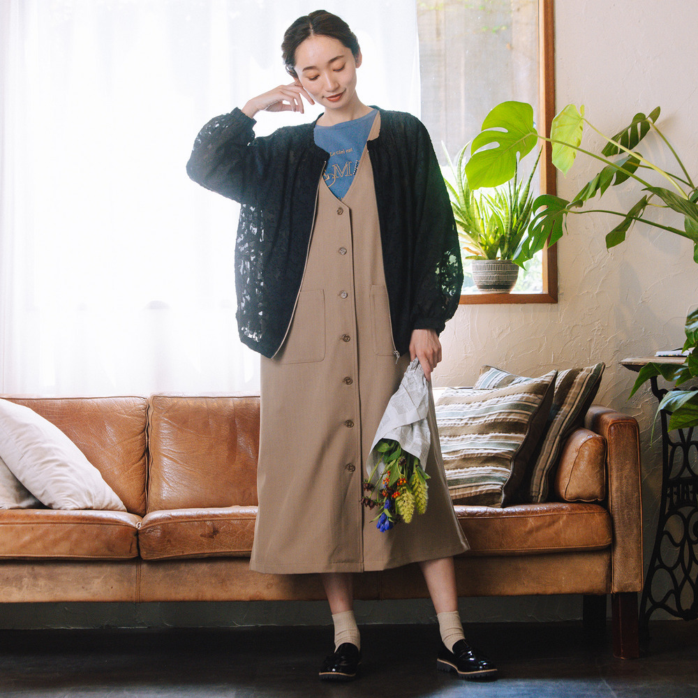 21号(6L~) FONTLAB フラワージャガードシアーブルゾン4