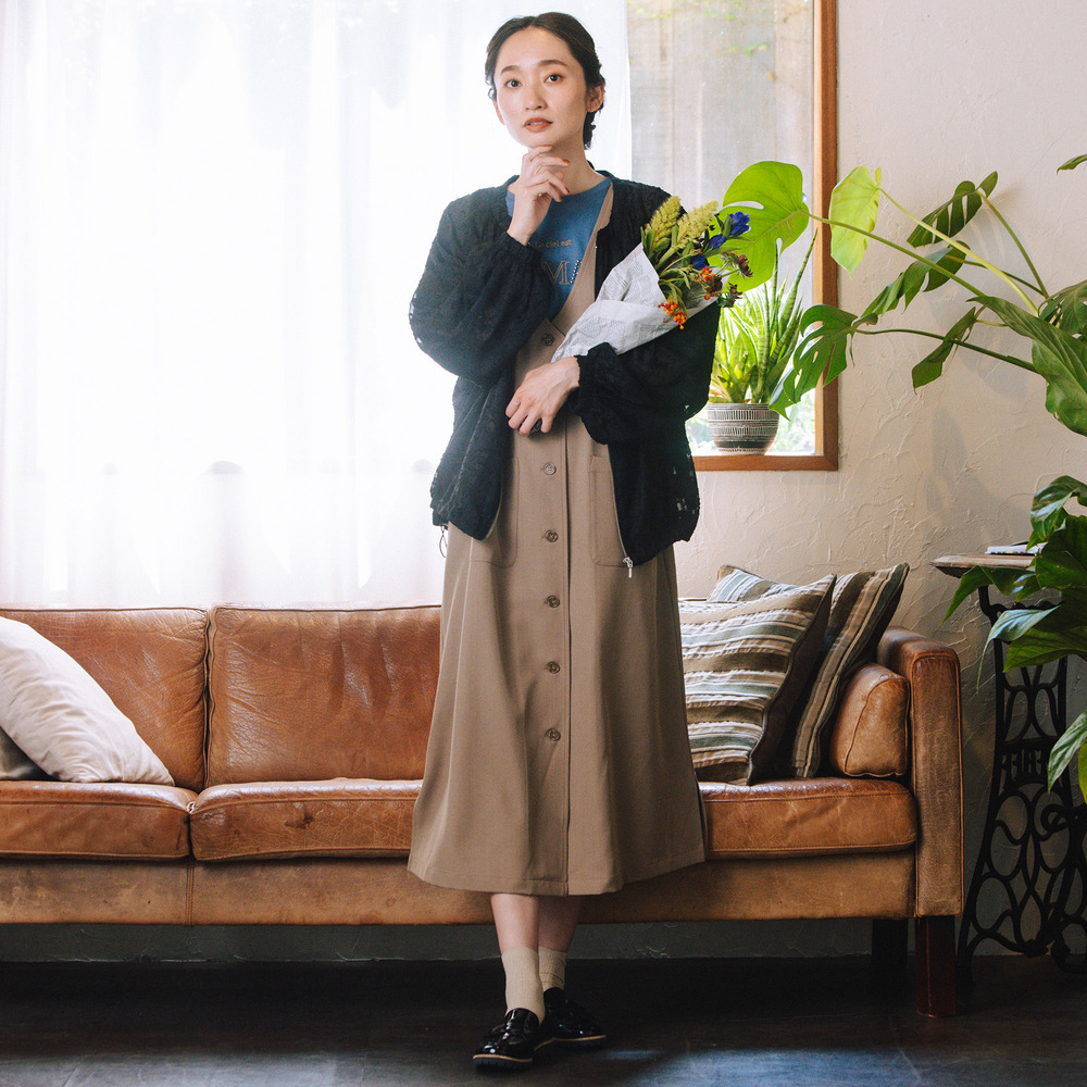 21号(6L~) FONTLAB フラワージャガードシアーブルゾン7