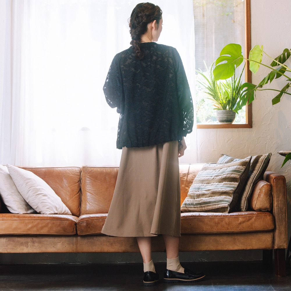 21号(6L~) FONTLAB フラワージャガードシアーブルゾン9