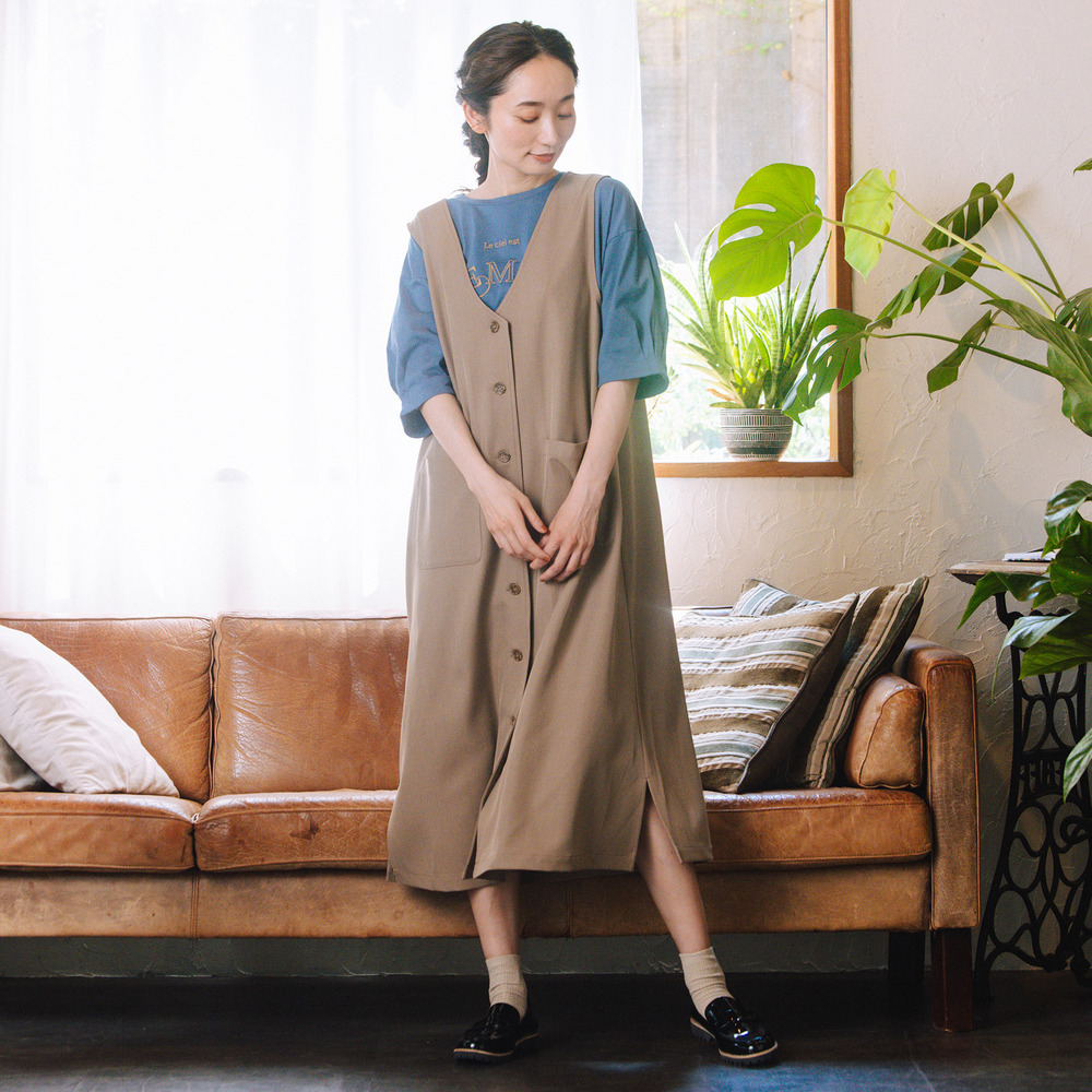 21号(6L～) FONTLAB 2WAYジレ×ジャンパースカート